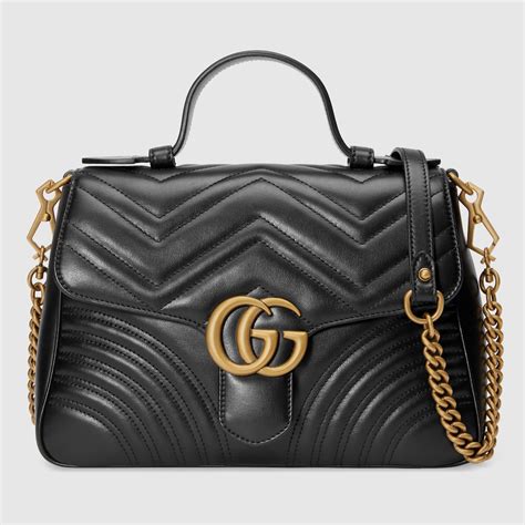 sac a main gucci noir|sac gg petite taille.